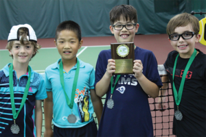 Tennis Camp prize winners
