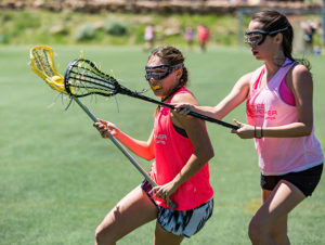 Girls Lacrosse camp scrimmage