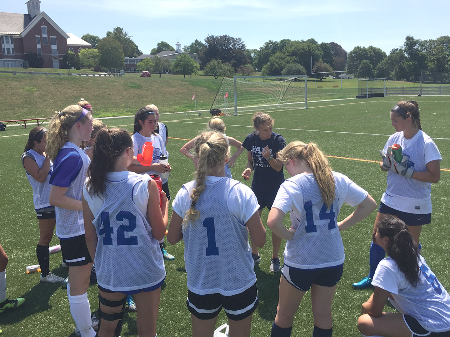 Girls Soccer Camp Coaching Session