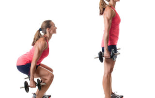 Squat Exercise with Dumbbells